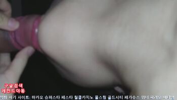 신작! 고딩 커플 입보지후 자지 삽입